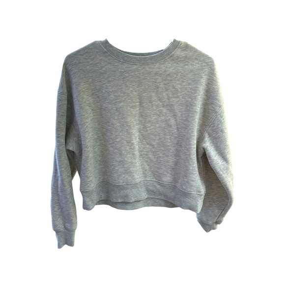 Harmony Balance cropped yoga/sport sweater-Size M-Gray - Picture 1 of 4